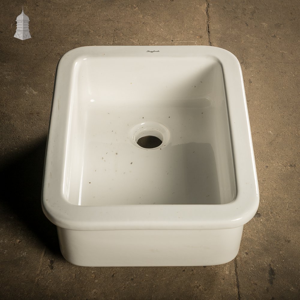 Twyford Butler Sink, Small Vintage Laboratory or Art Studio Sink
