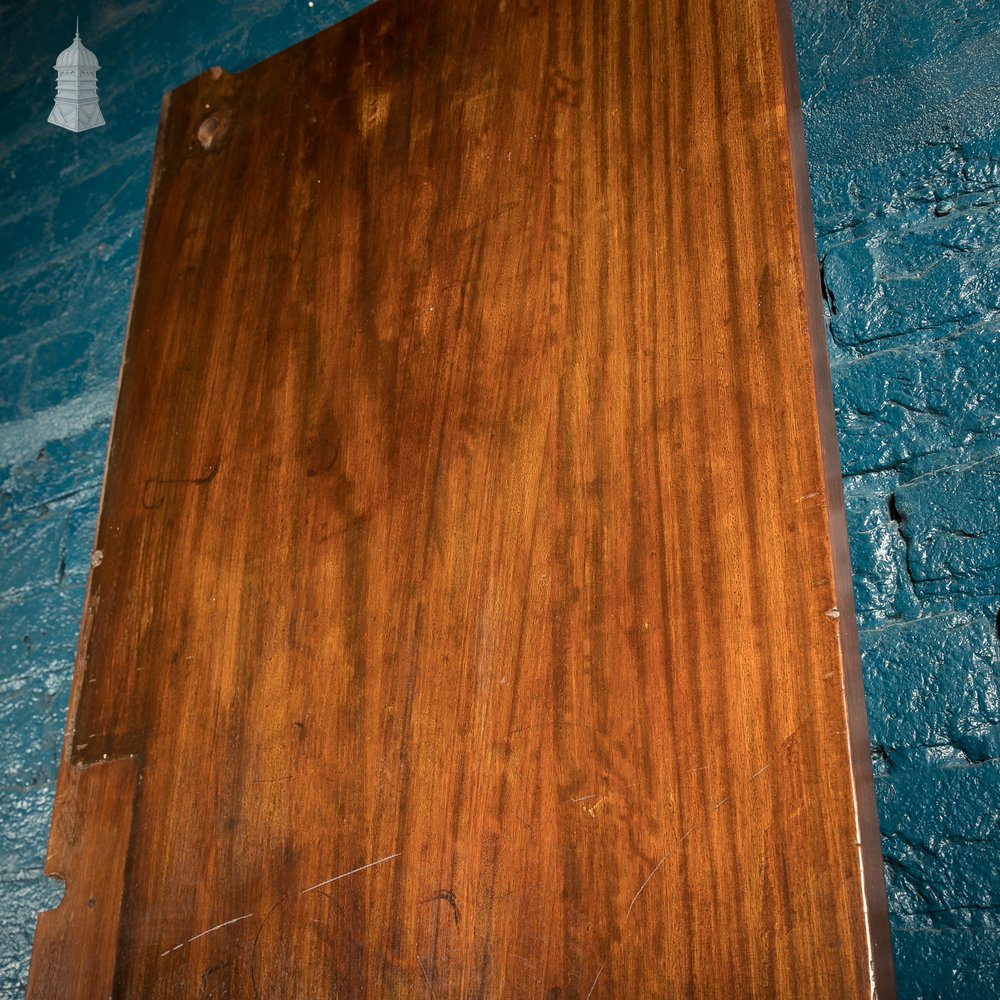 Iroko Worktop, 2.4 Metres Long Reclaimed from a School Science Lab