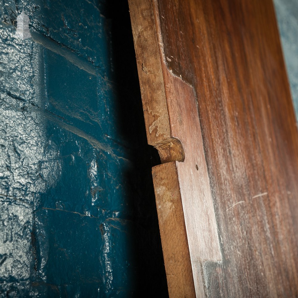 Iroko Worktop, 2.4 Metres Long Reclaimed from a School Science Lab