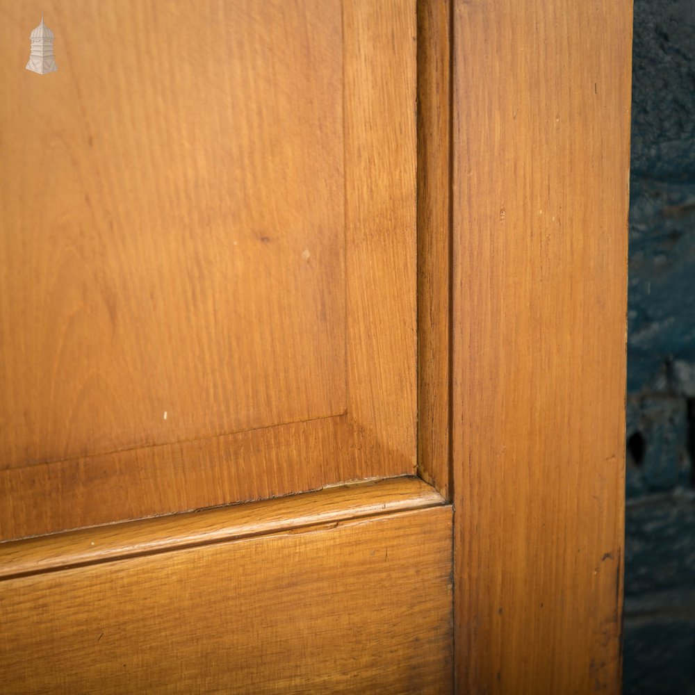 Hardwood Panelled Doors, Pair of Moulded 3 Panel Doors