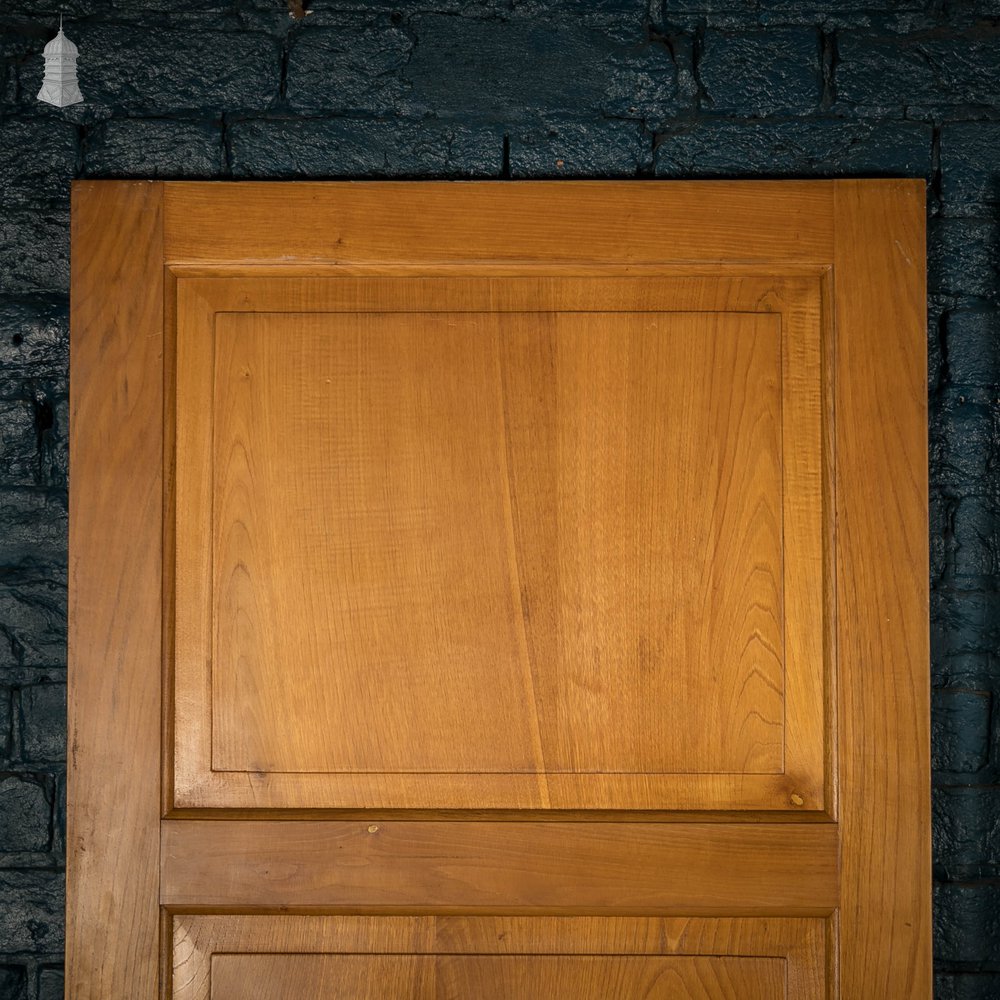 Hardwood Panelled Doors, Pair of Moulded 3 Panel Doors