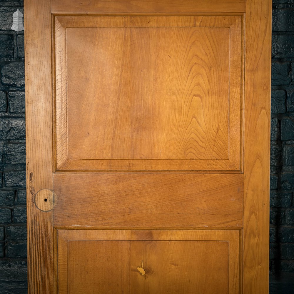 Hardwood Panelled Doors, Pair of Moulded 3 Panel Doors