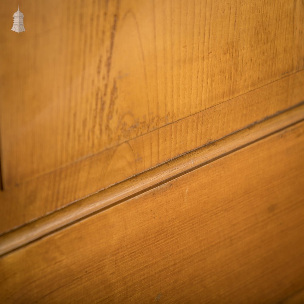 Hardwood Panelled Doors, Pair of Moulded 3 Panel Doors