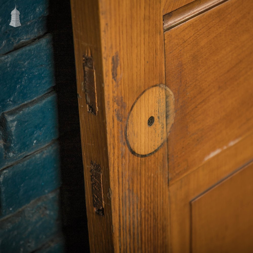 Hardwood Panelled Doors, Pair of Moulded 3 Panel Doors