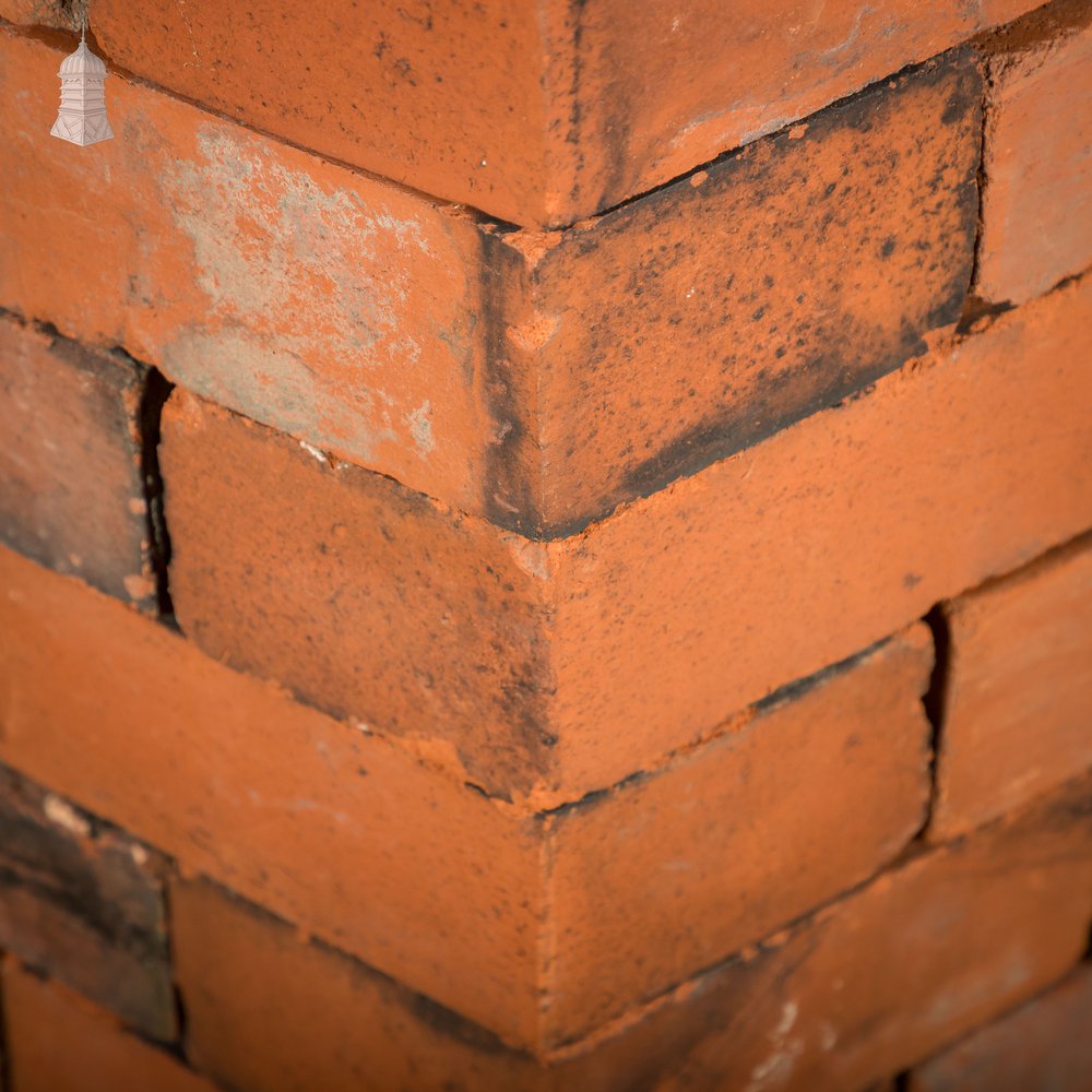Red Squint Bricks, Batch of 105 Reclaimed Pressed Bricks