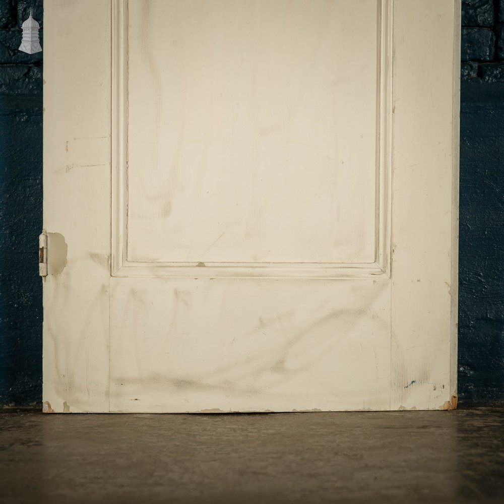 Pine Panelled Door, White Painted, 2 Panel