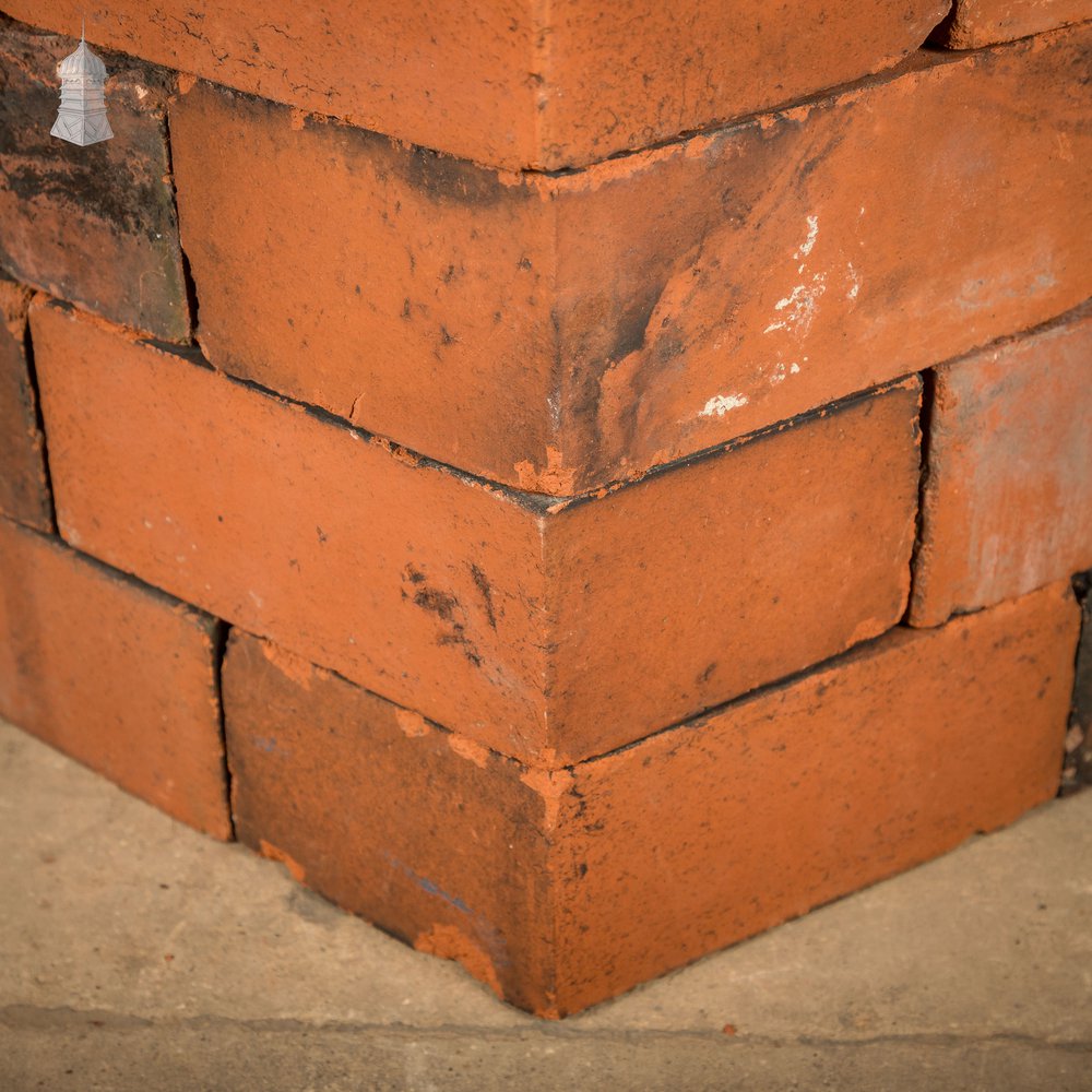 Red Squint Bricks, Batch of 105 Reclaimed Pressed Bricks