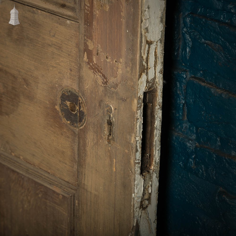 Pine Paneled Door, 4 Moulded Panel