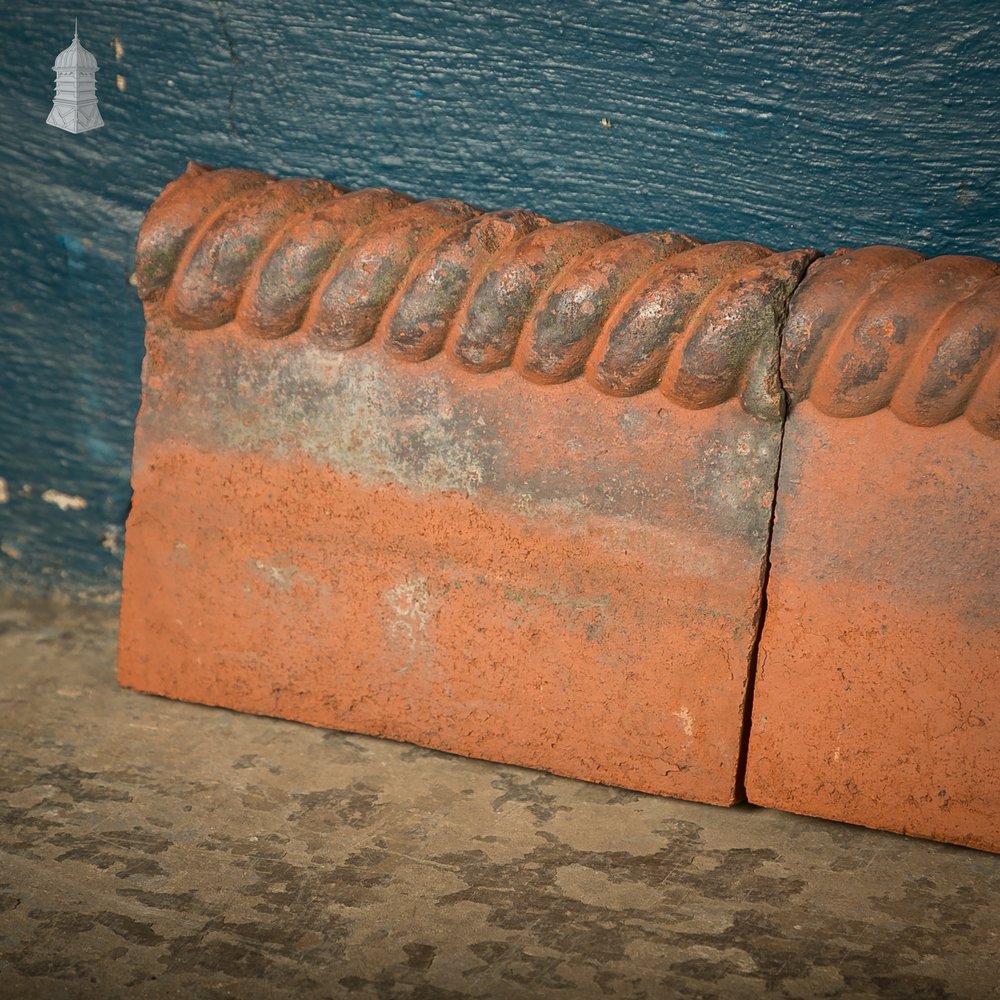 Terracotta Rope Top Garden Edging Tiles, 13.5 Linear Metres