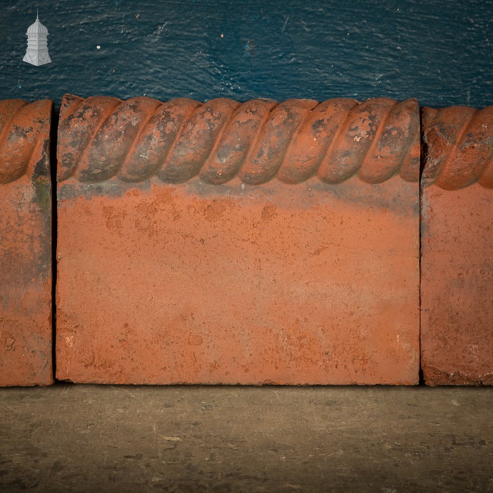Terracotta Rope Top Garden Edging Tiles, 13.5 Linear Metres