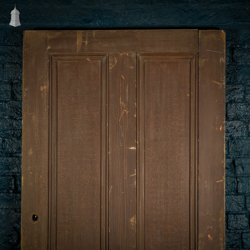 Pine Paneled Door, 4 Moulded Panel