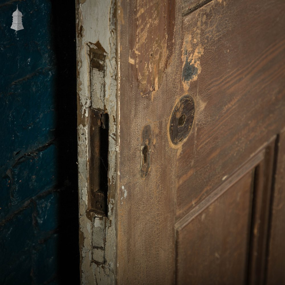 Pine Paneled Door, 4 Moulded Panel