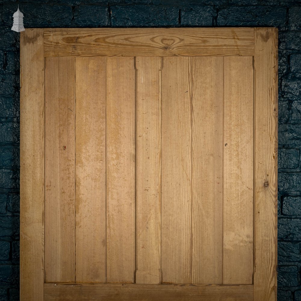 Pitch Pine Paneled Door, 4 Panel Stop Chamfer