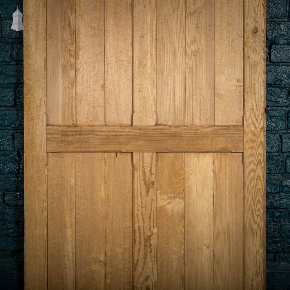 Pitch Pine Paneled Door, 4 Panel Stop Chamfer