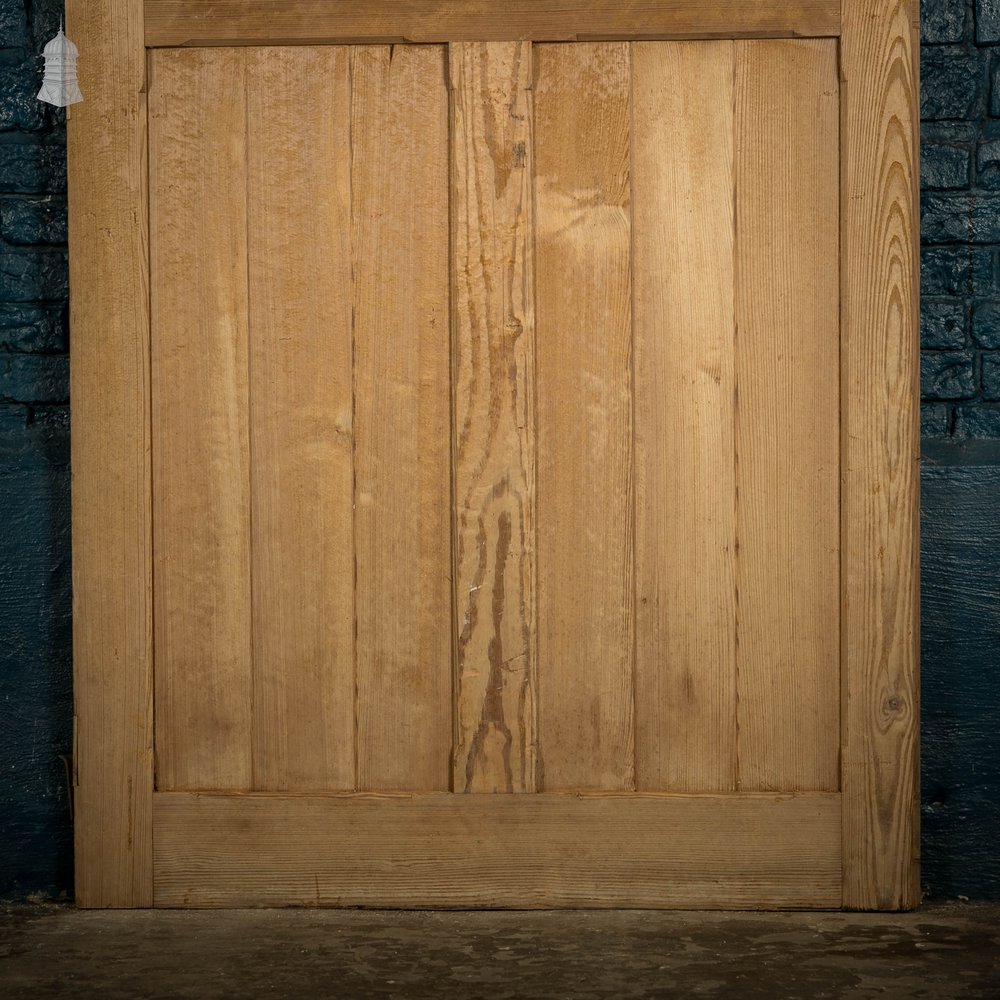 Pitch Pine Paneled Door, 4 Panel Stop Chamfer