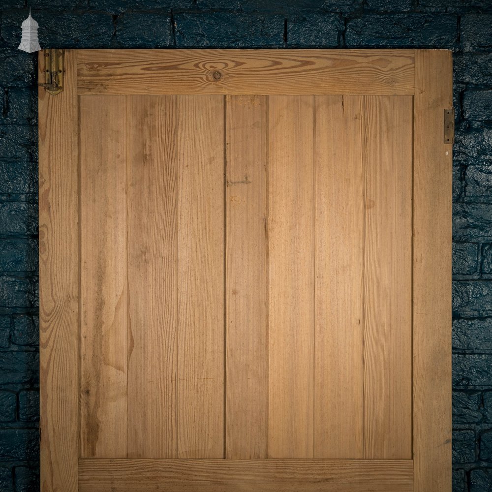 Pitch Pine Paneled Door, 4 Panel Stop Chamfer