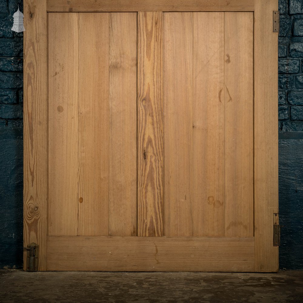 Pitch Pine Paneled Door, 4 Panel Stop Chamfer