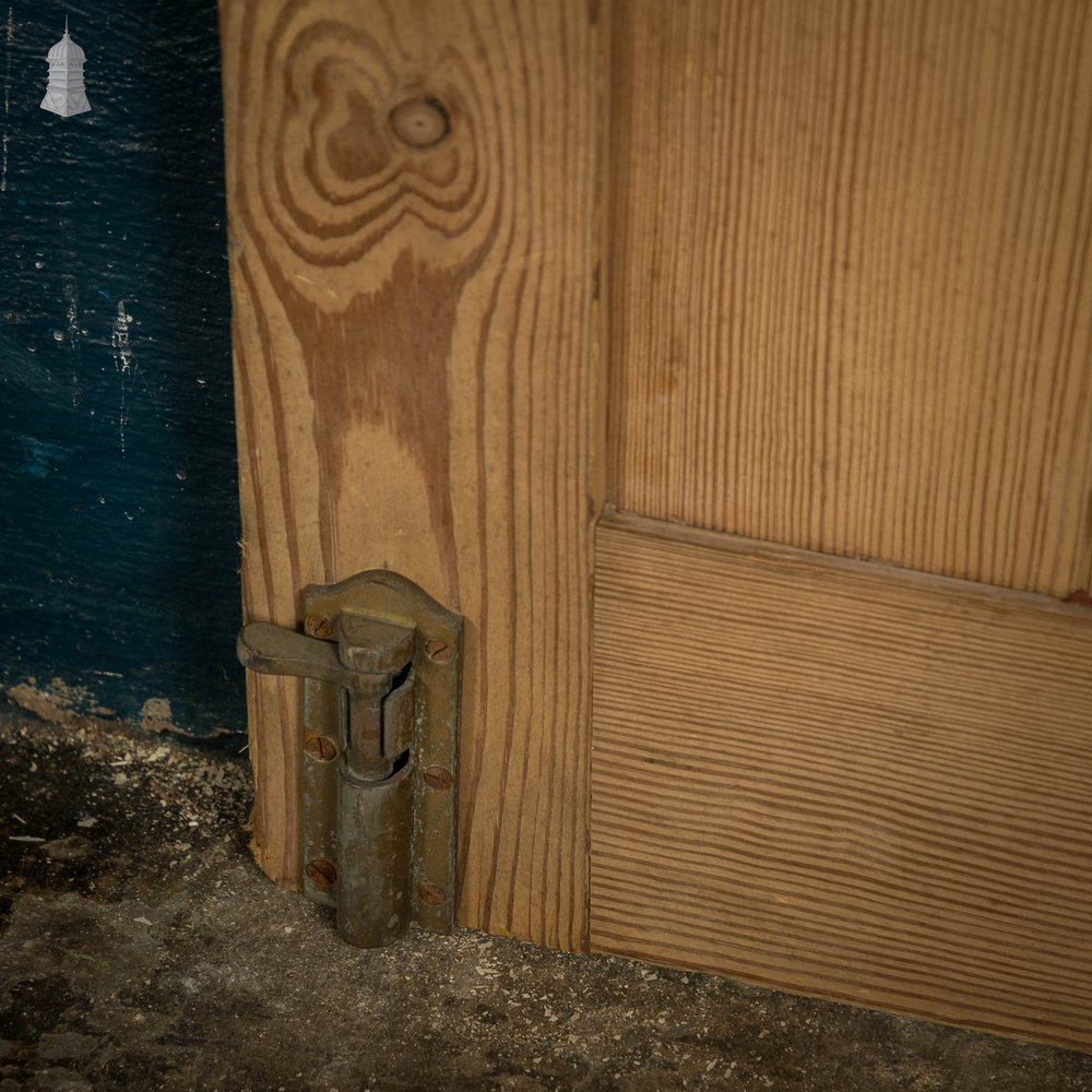 Pitch Pine Paneled Door, 4 Panel Stop Chamfer