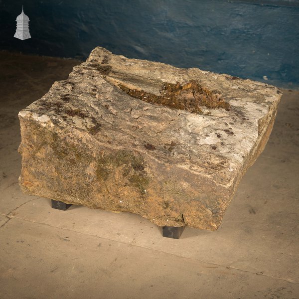 Large Sandstone Block, Reclaimed Approx. 2½ft x 2½ft