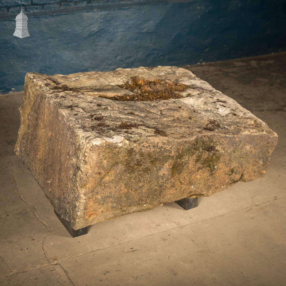 Large Sandstone Block, Reclaimed Approx. 2½ft x 2½ft
