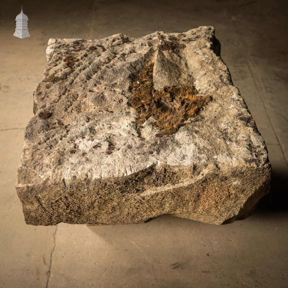 Large Sandstone Block, Reclaimed Approx. 2½ft x 2½ft