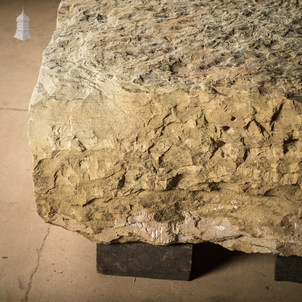 Sandstone Block, Roughly Hewn Square, Approx. 3ft x 3ft