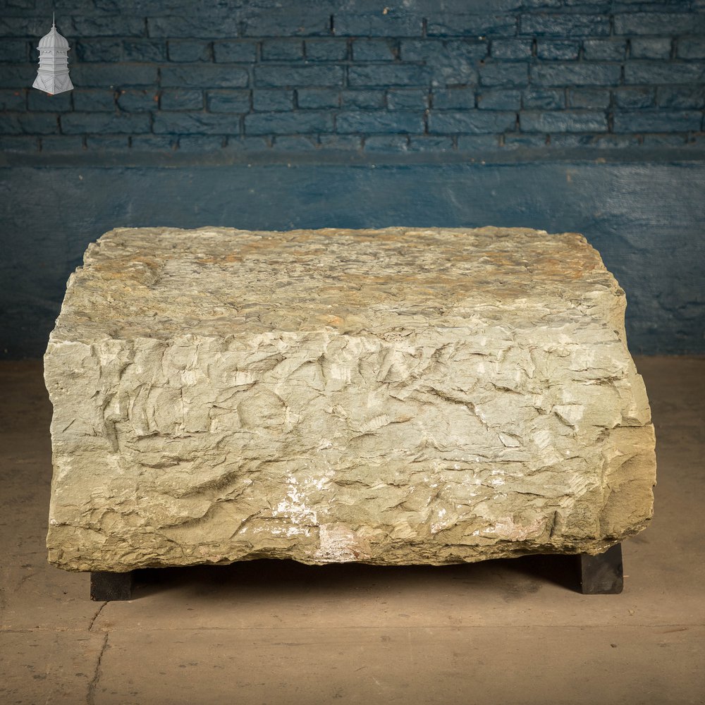 Sandstone Block, Roughly Hewn Square, Approx. 3ft x 3ft