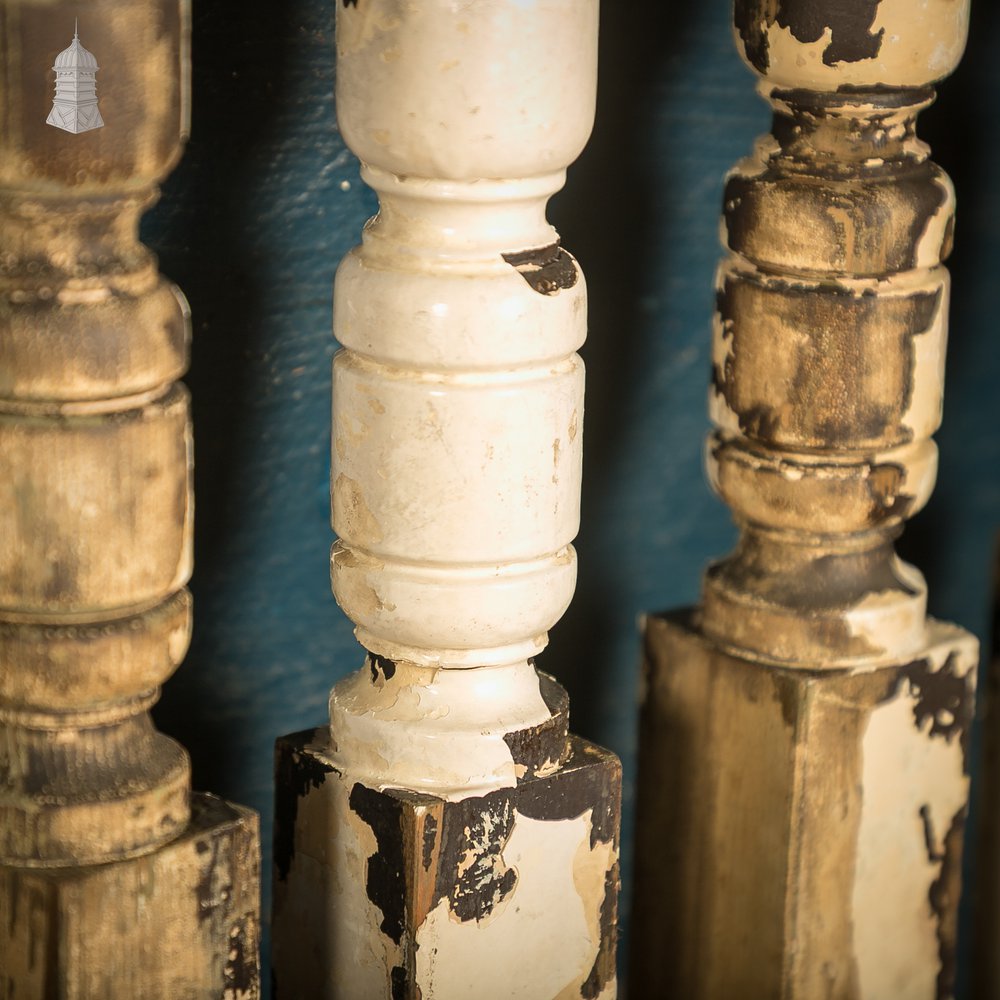 Turned Timber Balusters / Spindles, Set of 30 Reclaimed