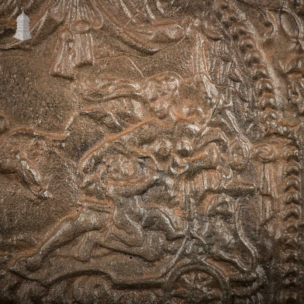 Ornate Cast Iron Fireback