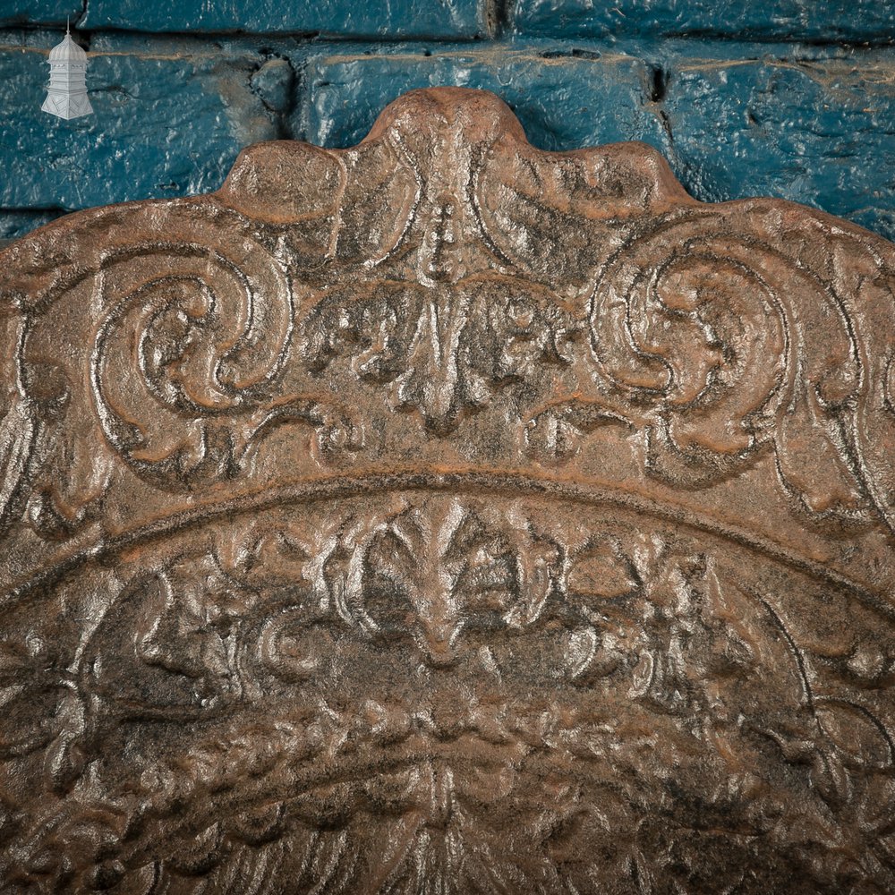 Ornate Cast Iron Fireback