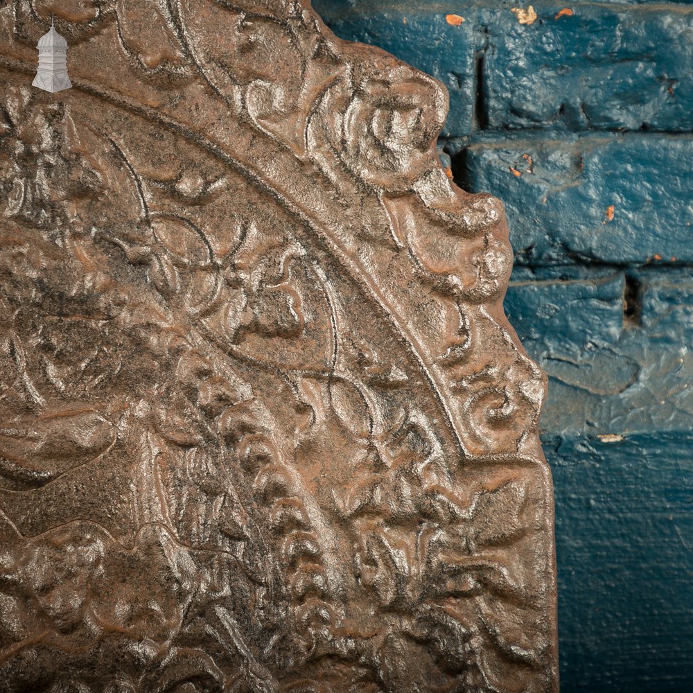 Ornate Cast Iron Fireback