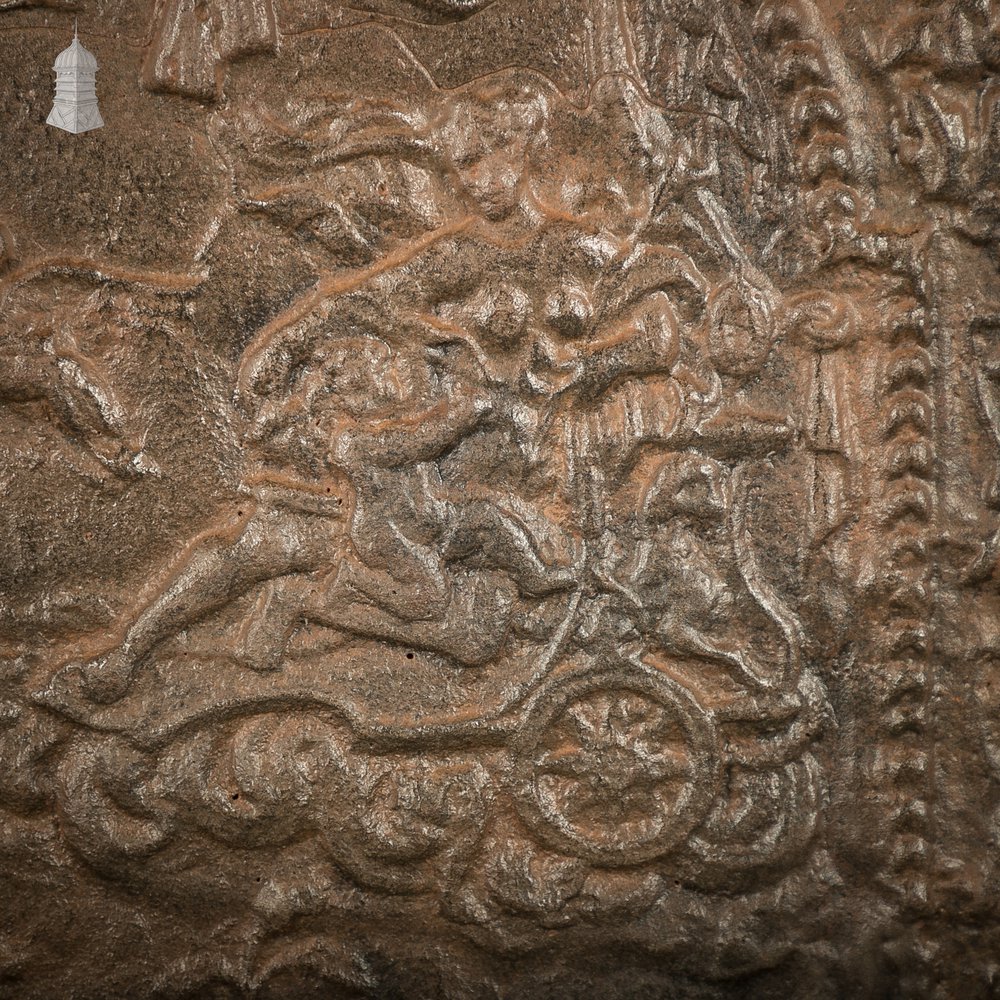 Ornate Cast Iron Fireback