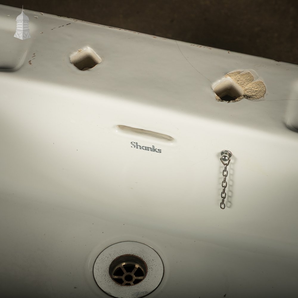 Vintage Shanks Belfast Butler Sink with Soap Recesses and Tap Holes