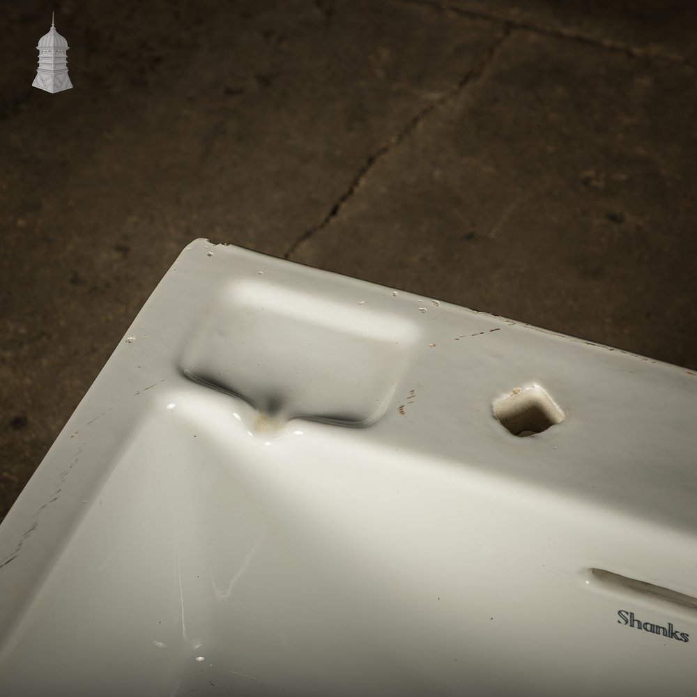 Vintage Shanks Belfast Butler Sink with Soap Recesses and Tap Holes