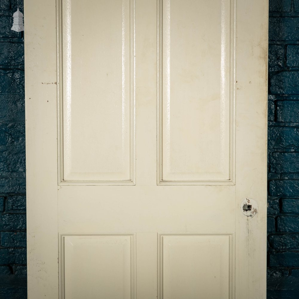 Pine Panelled Door, Victorian Moulded 6 Panel