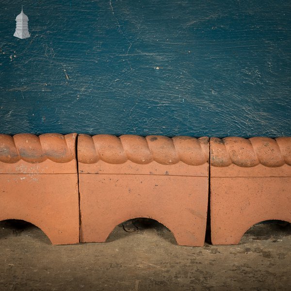Terracotta Rope Top Garden Edging Tiles, 22 Linear Metres