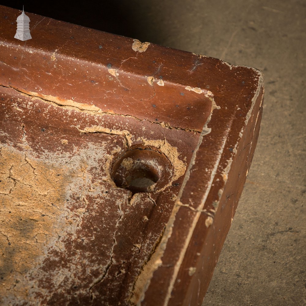 Worn Trough Sink, Weathered Glazed Planter