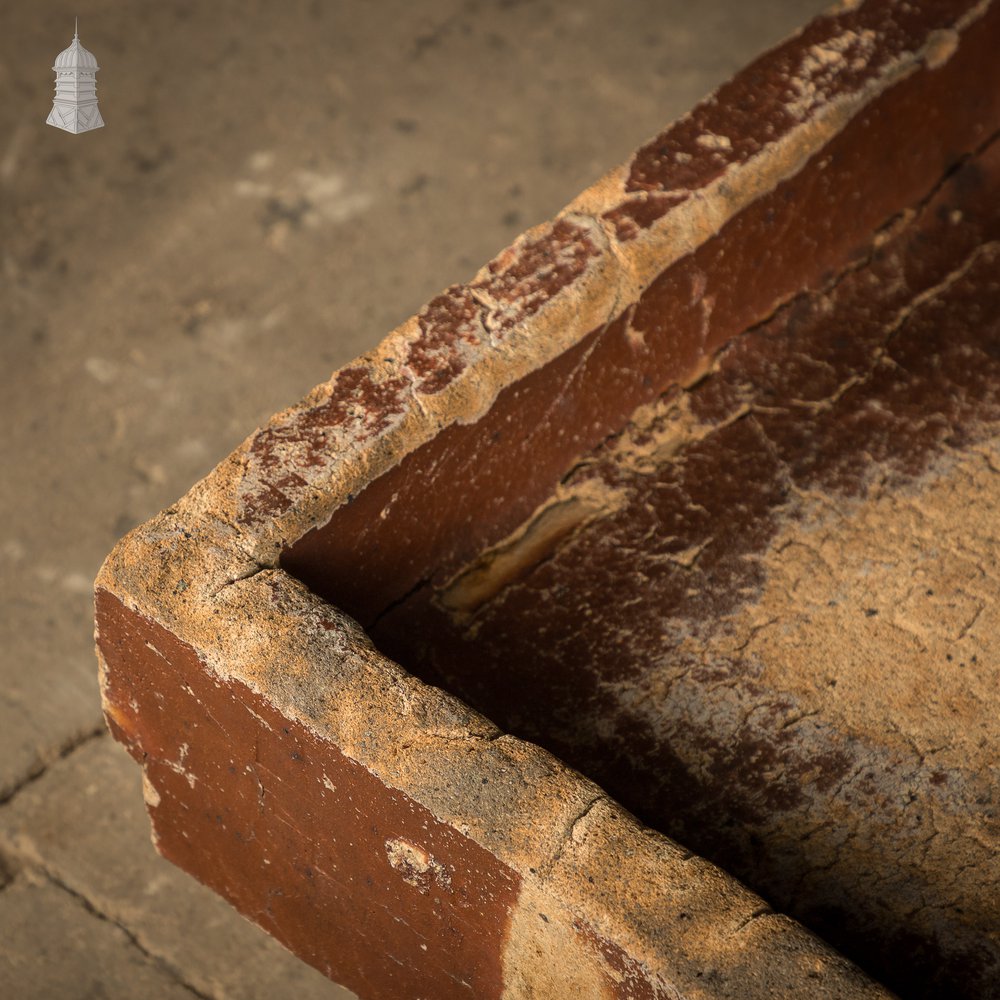 Worn Trough Sink, Weathered Glazed Planter
