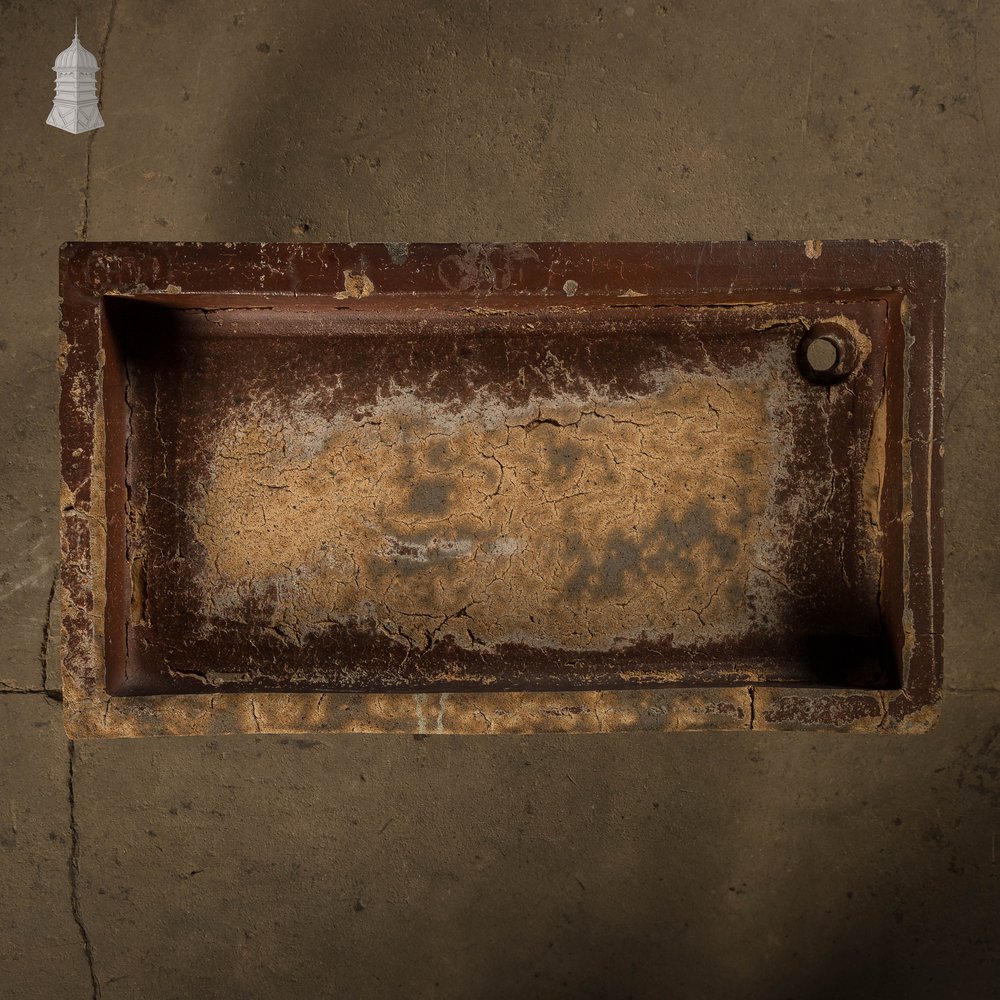 Worn Trough Sink, Weathered Glazed Planter