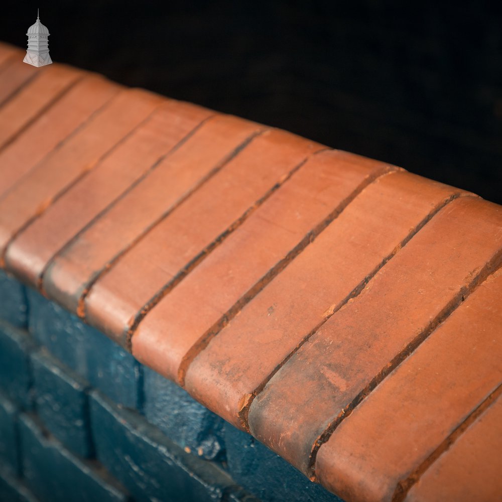 Red Saddleback Coping, Reclaimed Wall Copings - A Run of 1.75M