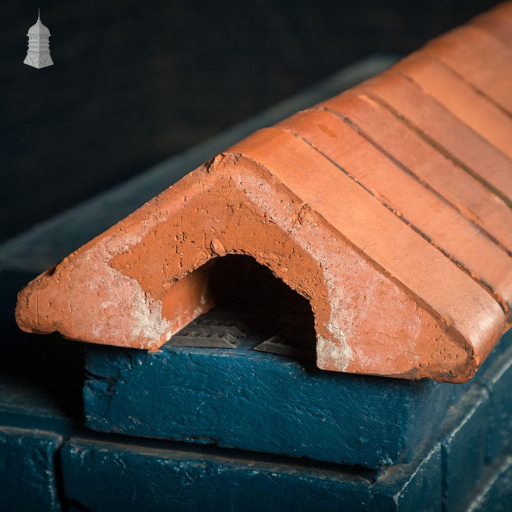 Red Saddleback Coping, Reclaimed Wall Copings - A Run of 1.75M