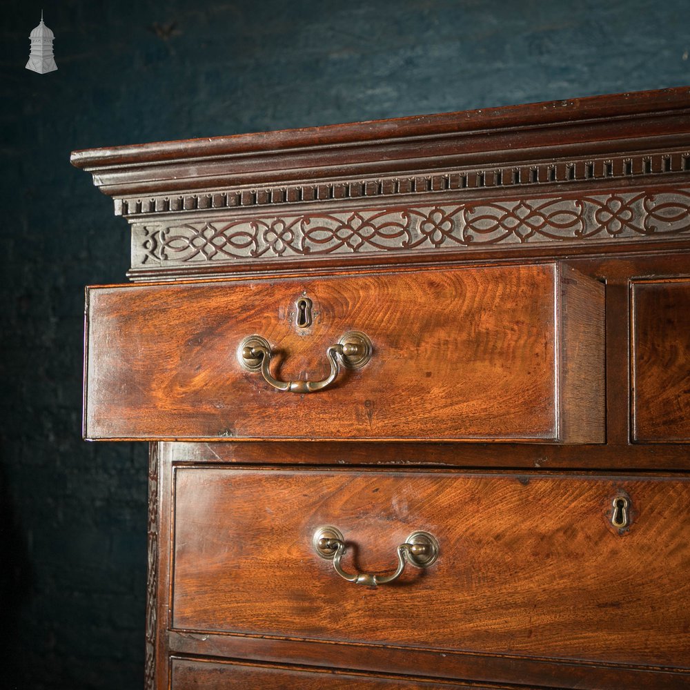 Mahogany Chest on Chest, 18th C Georgian