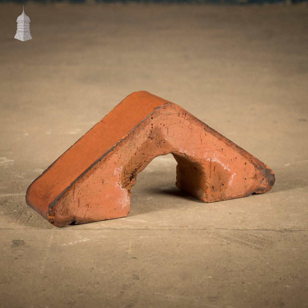 Red Saddleback Coping, Reclaimed Wall Copings - A Run of 1.75M