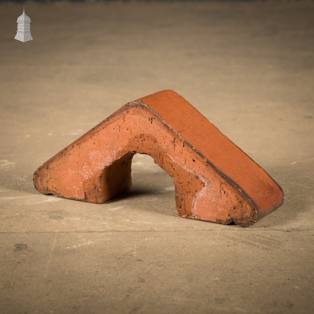 Red Saddleback Coping, Reclaimed Wall Copings - A Run of 1.75M