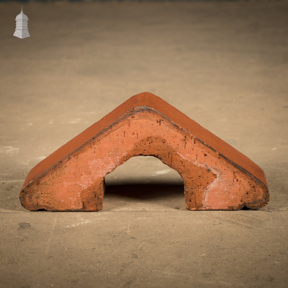 Red Saddleback Coping, Reclaimed Wall Copings - A Run of 1.75M
