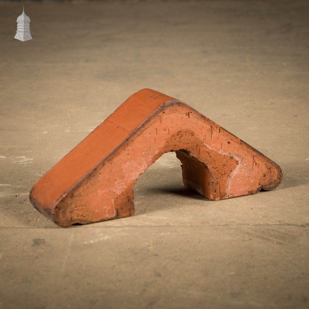 Red Saddleback Coping, Reclaimed Wall Copings - A Run of 1.75M