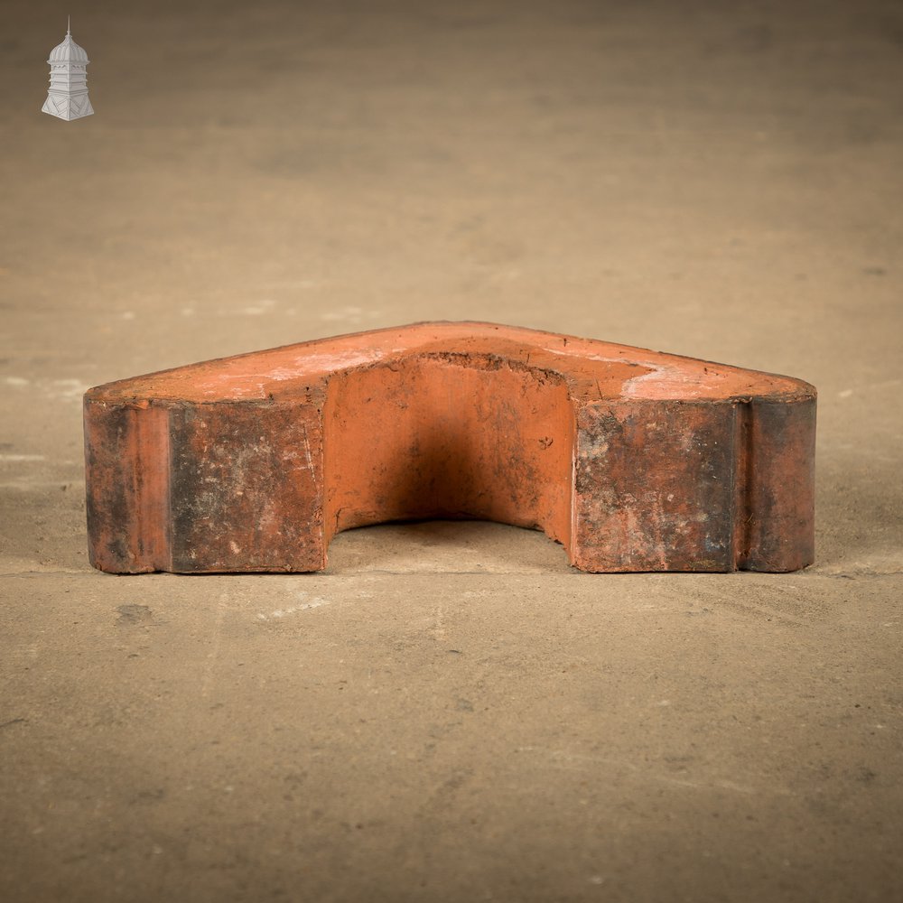 Red Saddleback Coping, Reclaimed Wall Copings - A Run of 1.75M