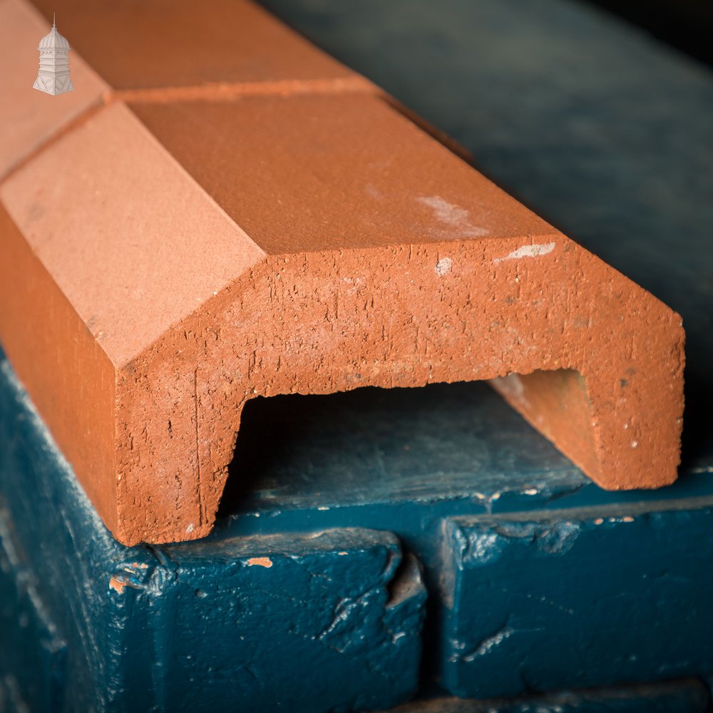 Red Saddleback Wall Cappings / Copings - A run of 4M