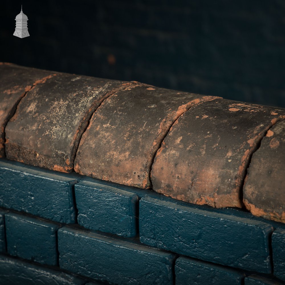 Half Round Coping, Reclaimed Red Brick Copings
