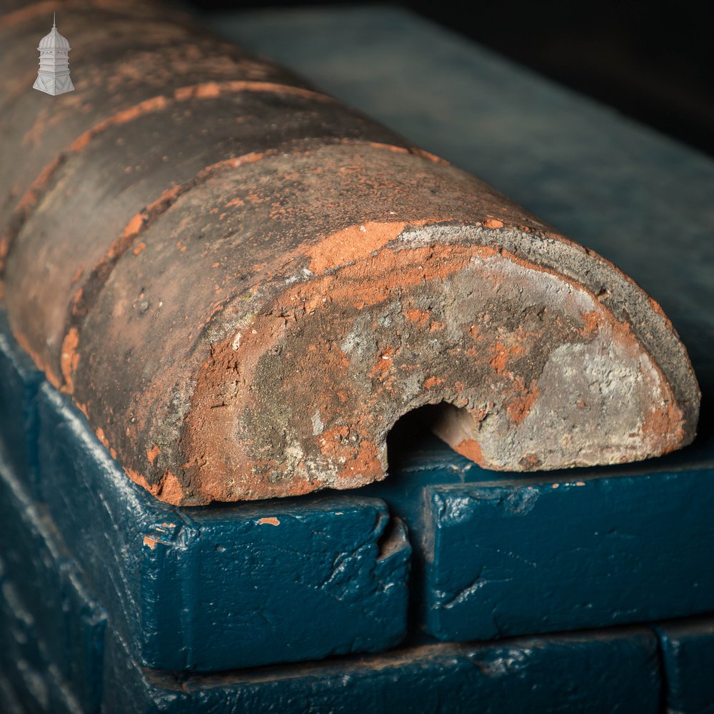 Half Round Coping, Reclaimed Red Brick Copings